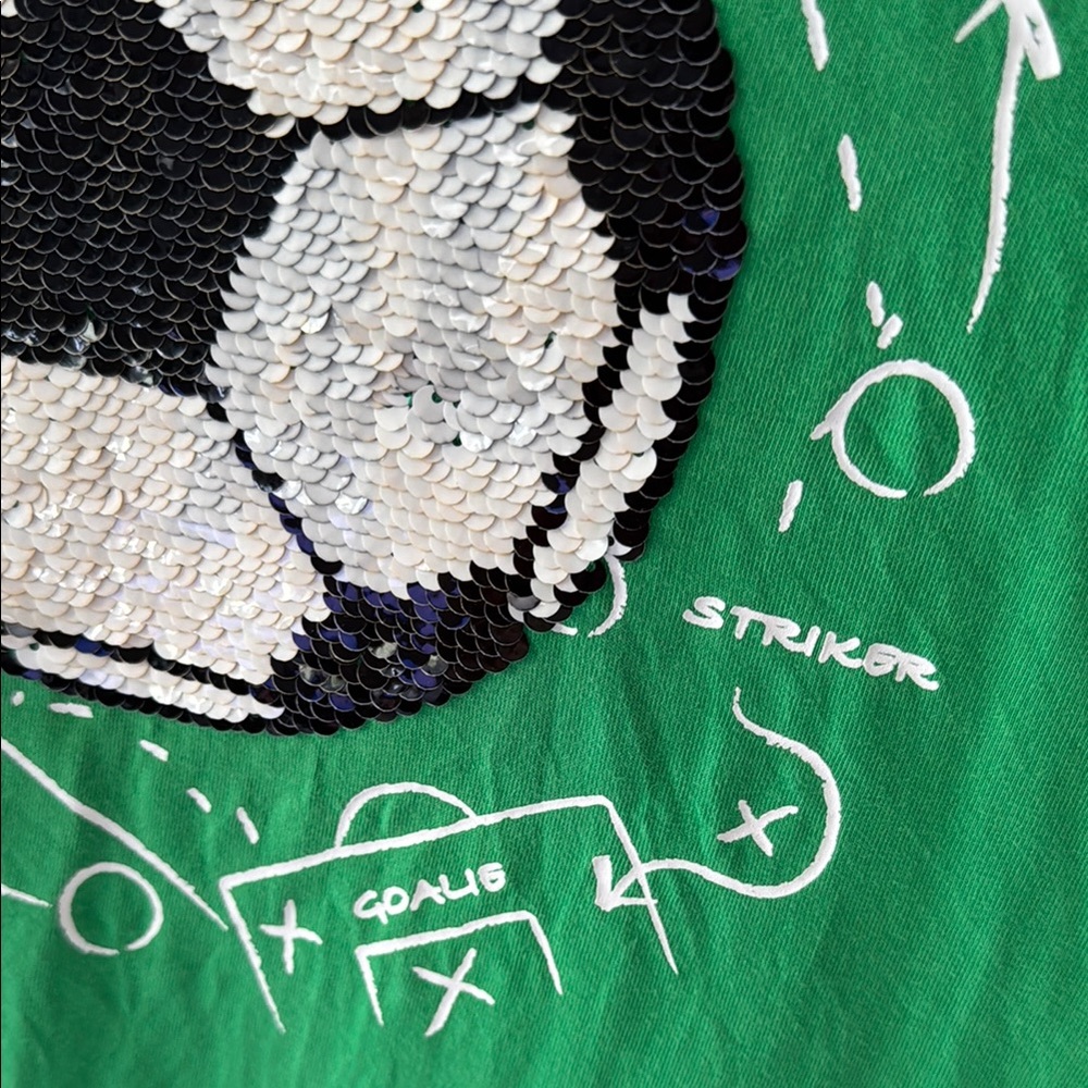 Lands' End Green Soccer Graphic Long Sleeves Shirt - Picture 7 of 9